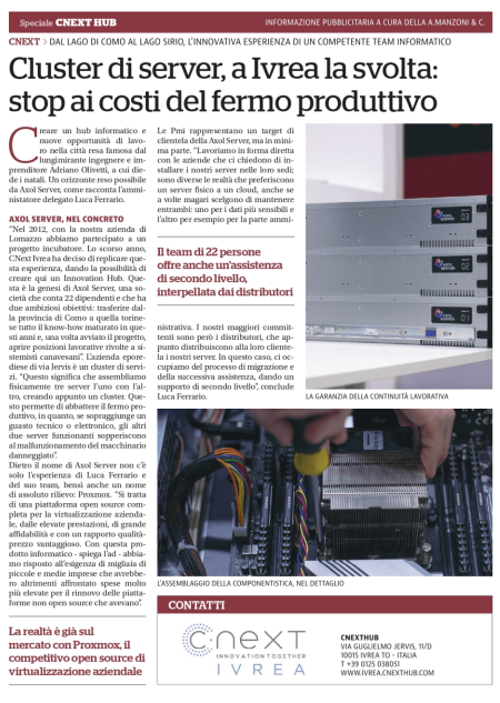 Axol Server Ivrea | La Sentinella del Canavese